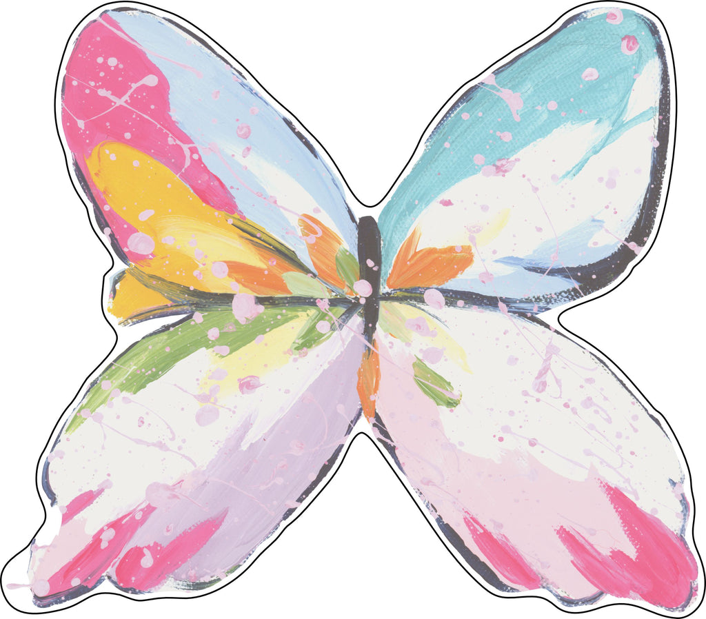 Color Splash Butterfly | 0.75in. Acrylic Cutout | Single