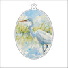 KPA-008 Egret Impression | 0.25in. Acrylic Ornament | Case Bundle of 25