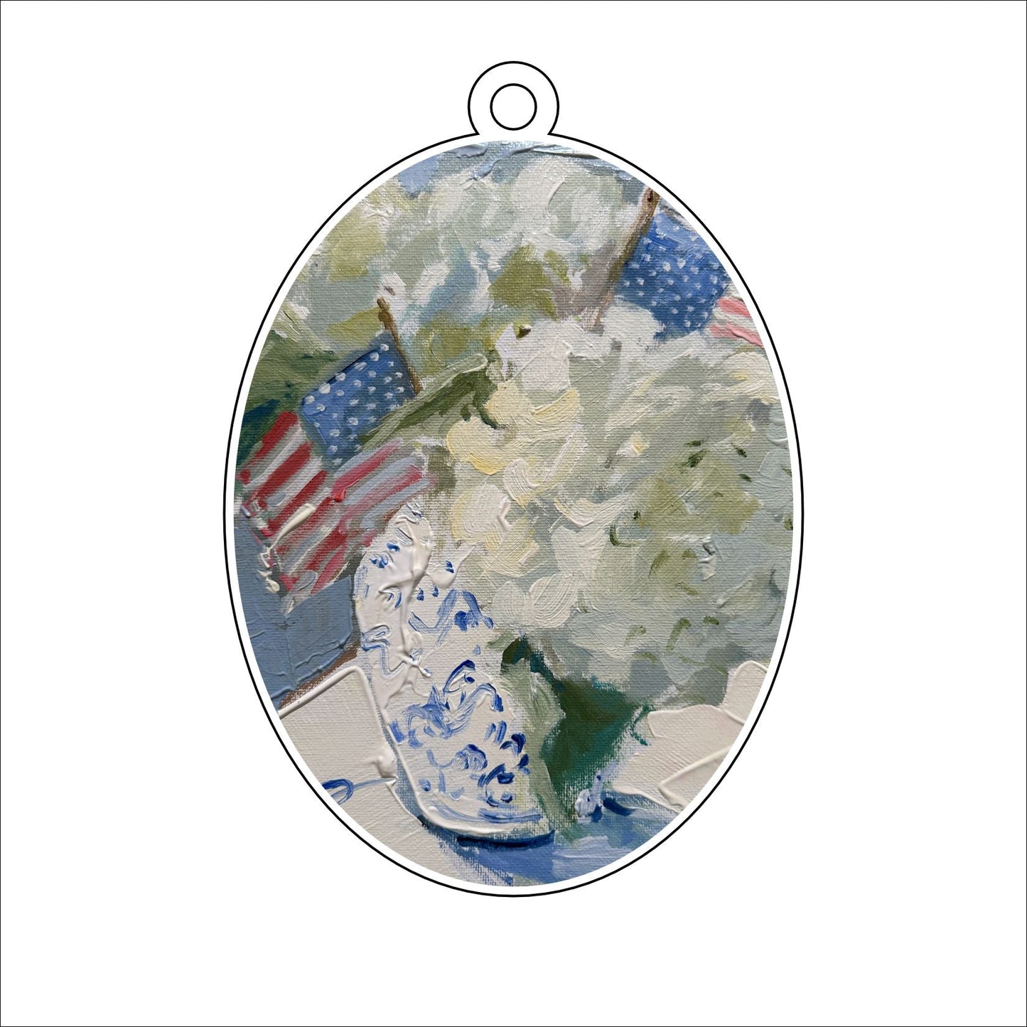 KPA-013 Hydrangea | 0.25in. Acrylic Ornament |