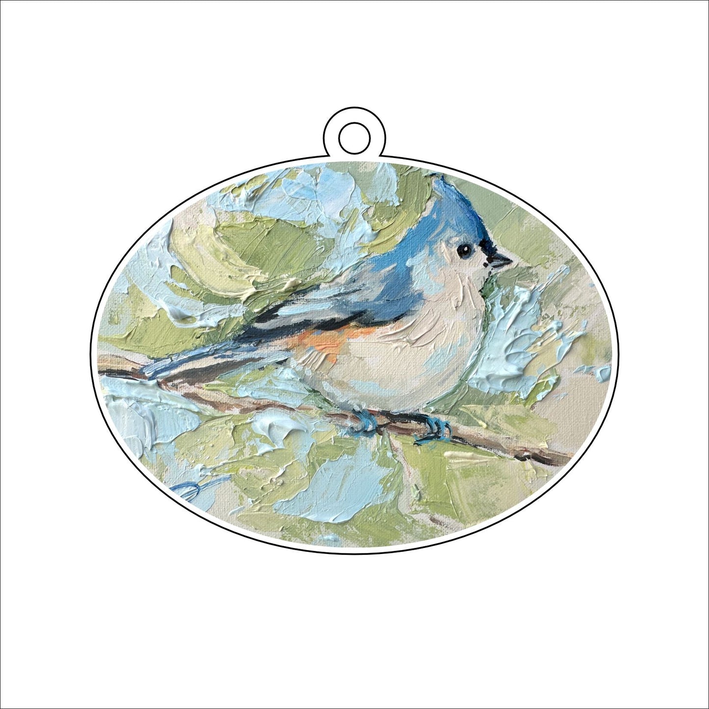 KPA-017 Mr. Titmouse | 0.25in. Acrylic Ornament |