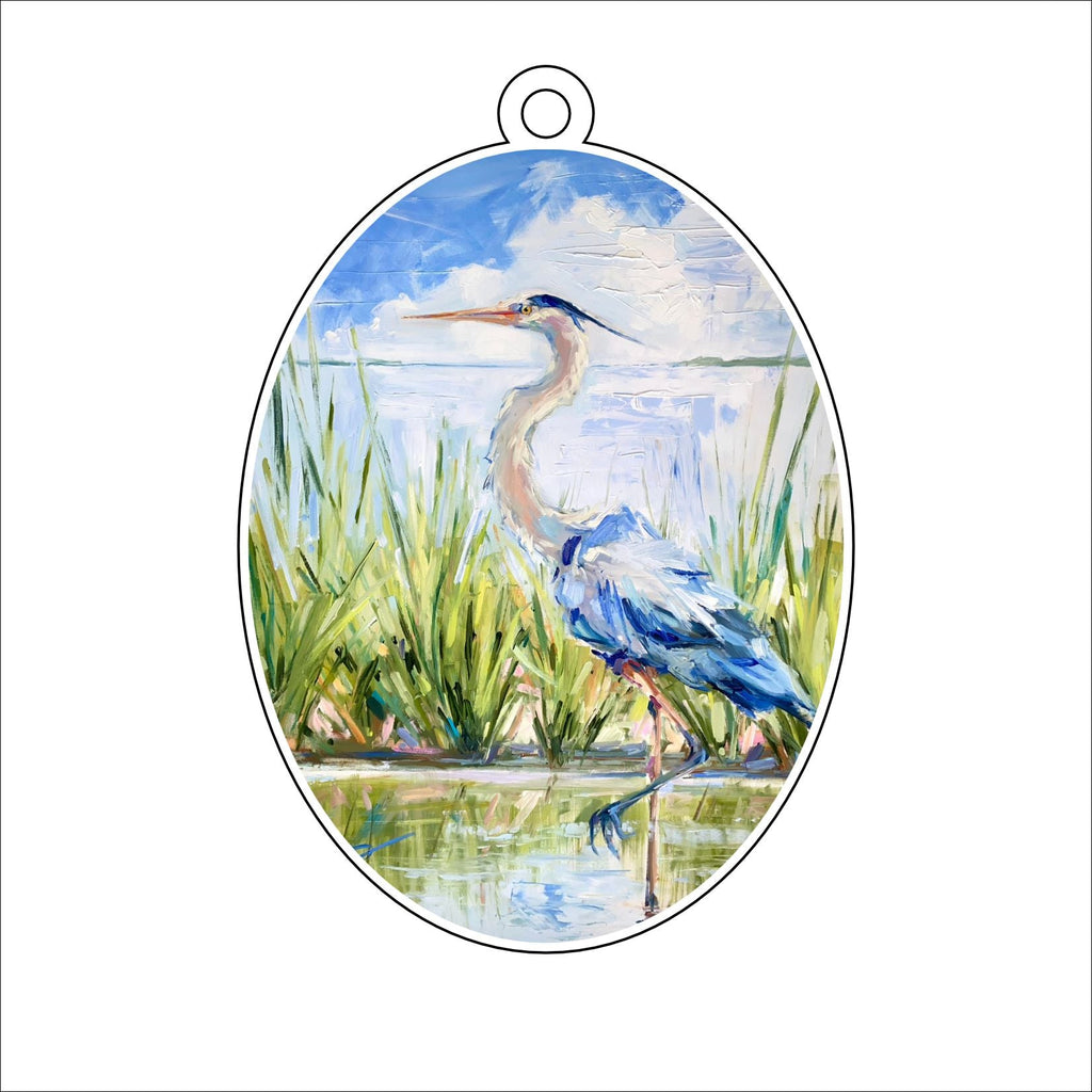 KPA-024 Great Blue Heron | 0.25in. Acrylic Ornament | Case Bundle of 25
