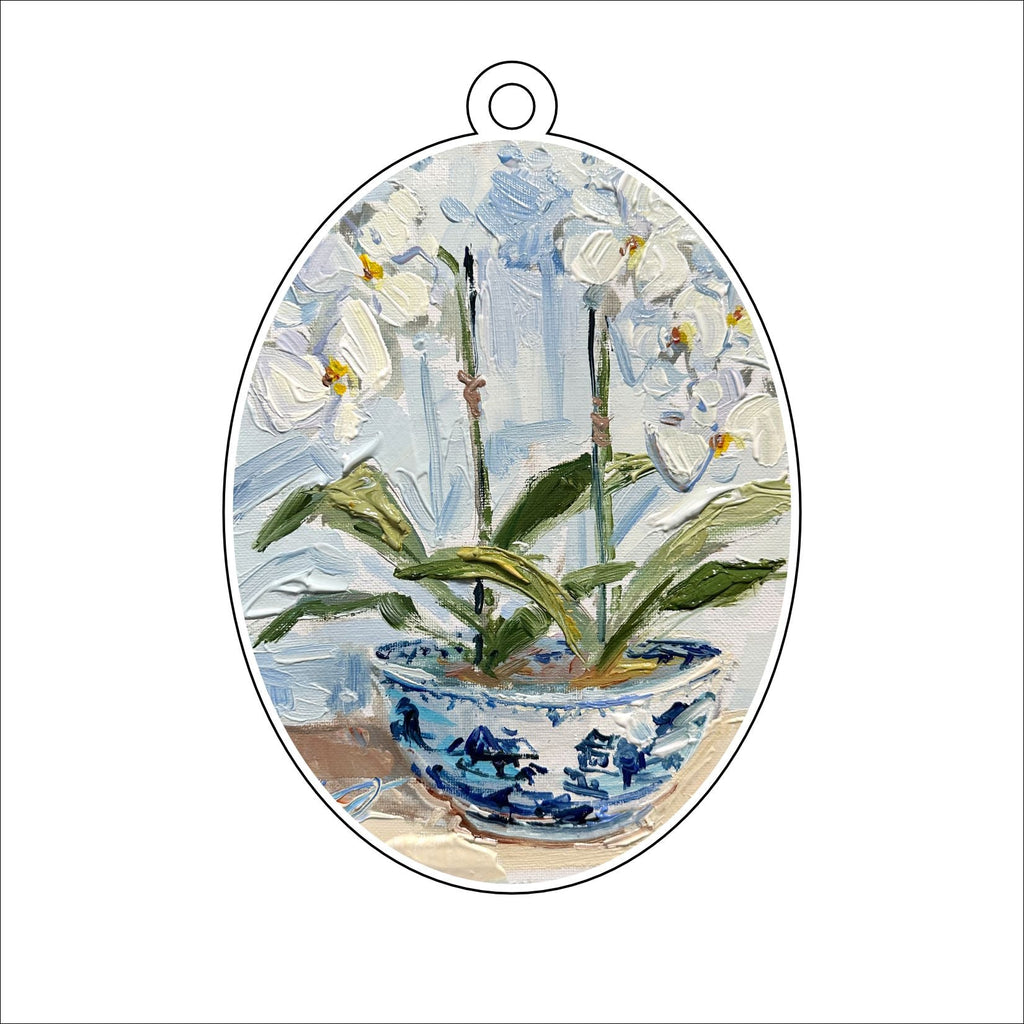 KPA-028 Orchid Party | 0.25in. Acrylic Ornament |