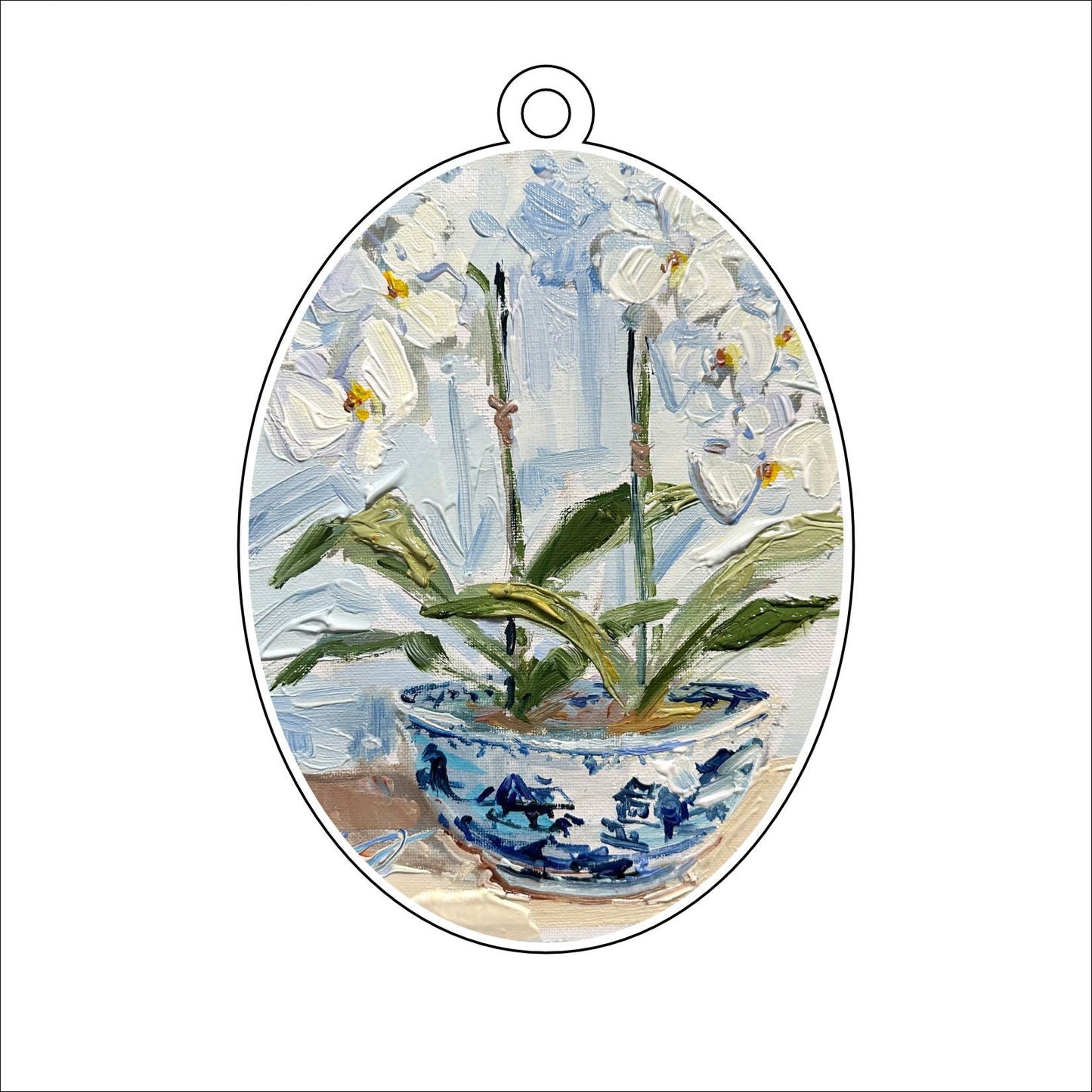 KPA-028 Orchid Party | 0.25in. Acrylic Ornament |