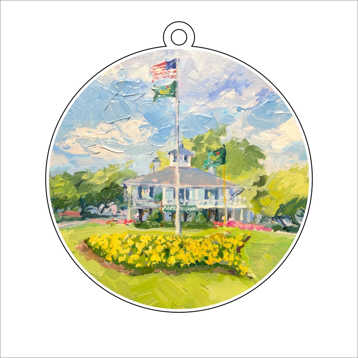 KPA-035 Masters Clubhouse | 0.25in. Acrylic Ornament |