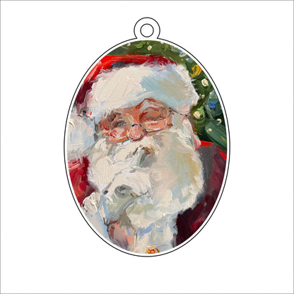 KPA-042 Whisper Santa | 0.25in. Acrylic Ornament |