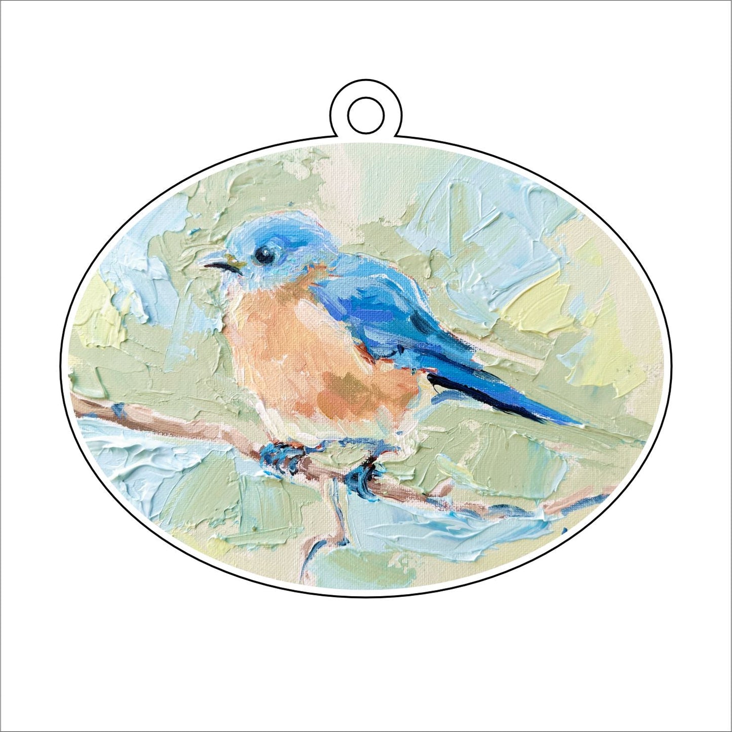 KPA-045 Blue Bird   | 0.25Acrylic Ornament | Case of 25
