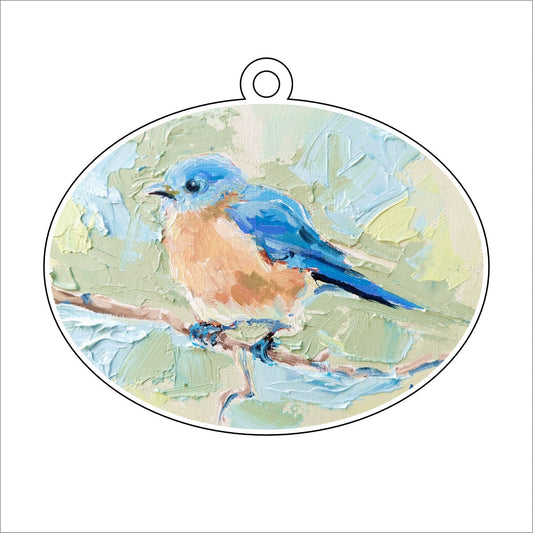 KPA-045 Blue Bird   | 0.25Acrylic Ornament | Case of 25