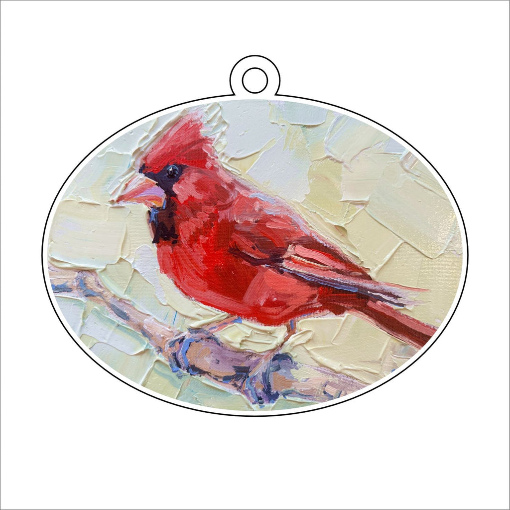 KPA-046 Cardinal | 0.25Acrylic Ornament |