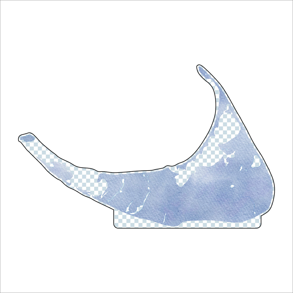 KRA-004 Nantucket Island Map | 0.75in. Acrylic Cutout | Single