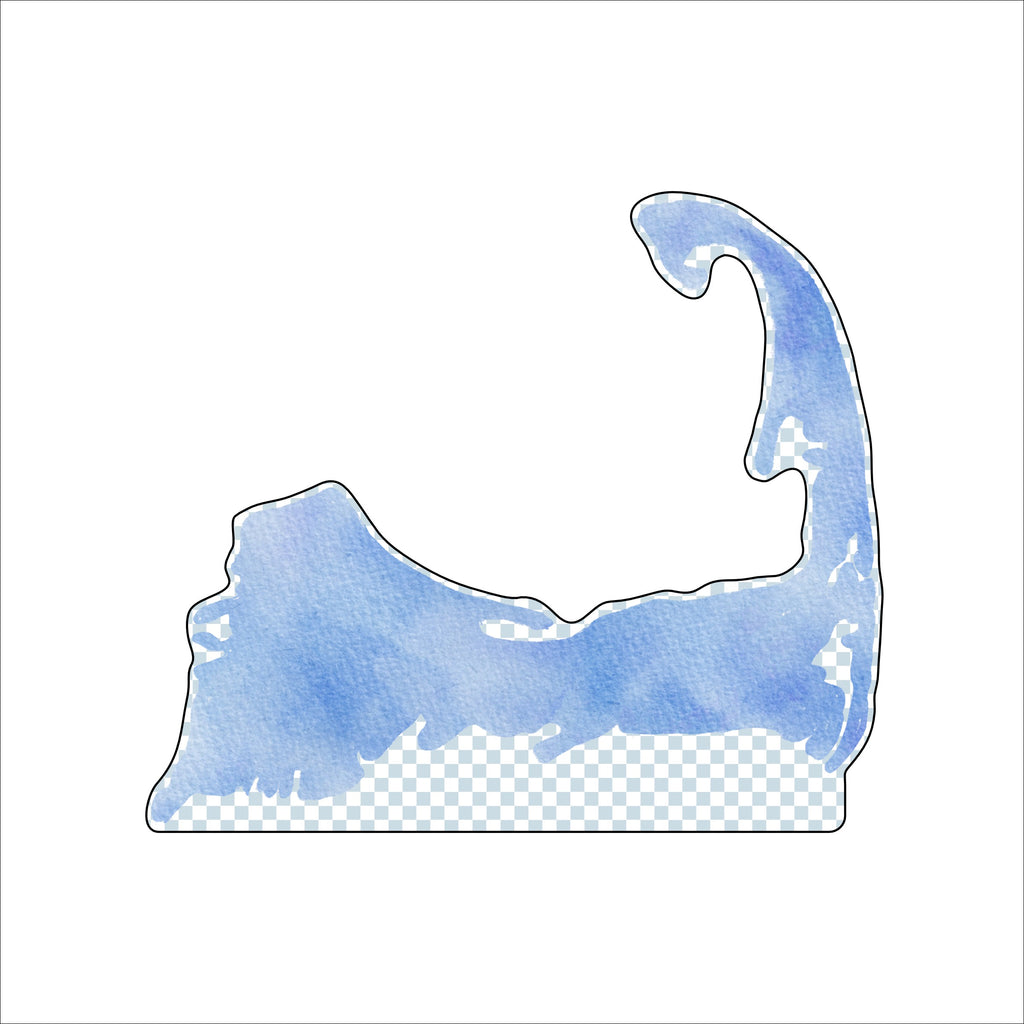 KRA-005 Cape Cod Map | 0.75in. Acrylic Cutout | Single