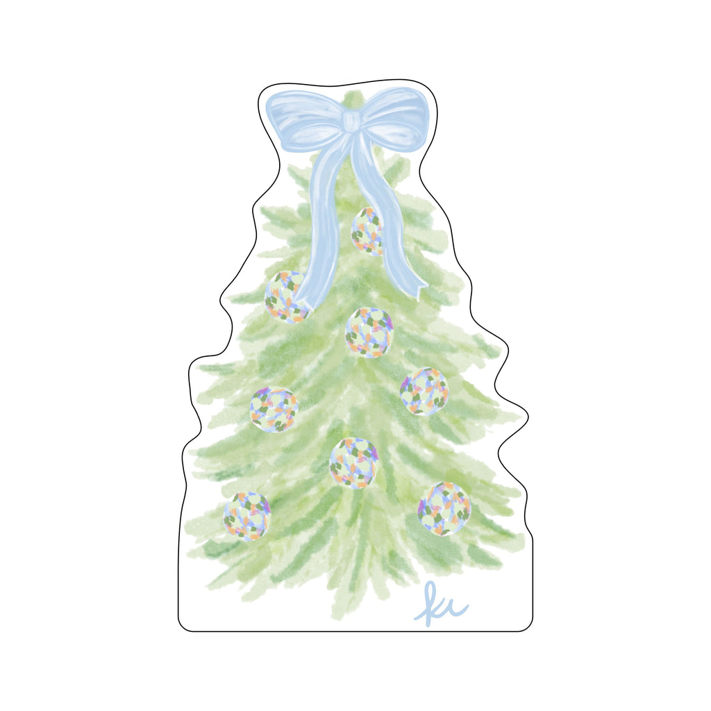 KRC-004 Green Abstract Christmas Tree | 0.75Acrylic Contour |