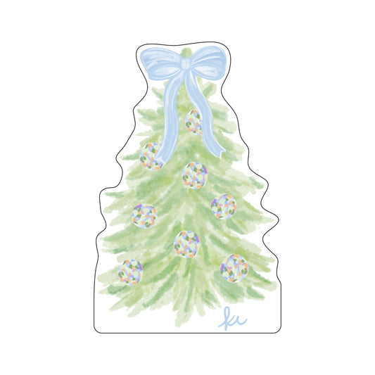 KRC-005 Green Abstract Christmas Tree Mini | 0.50Acrylic Contour |