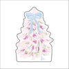 KRC-012 Pink Abstract Christmas Tree Magnet | 0.125Acrylic Magnet |