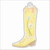 KRC-018 Dandelion Boot Ornament | 0.25Acrylic Ornament