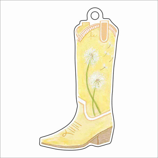 KRC-018 Dandelion Boot Ornament | 0.25Acrylic Ornament