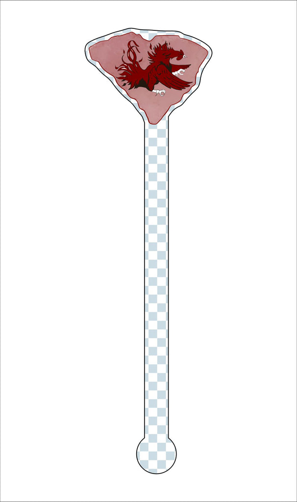 SC State Drink Stirrers | 0.125in. Acrylic Cutout | Set of 100