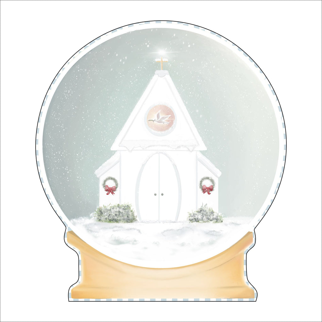 Church Snowglobe | 0.75in. Acrylic Cutout |