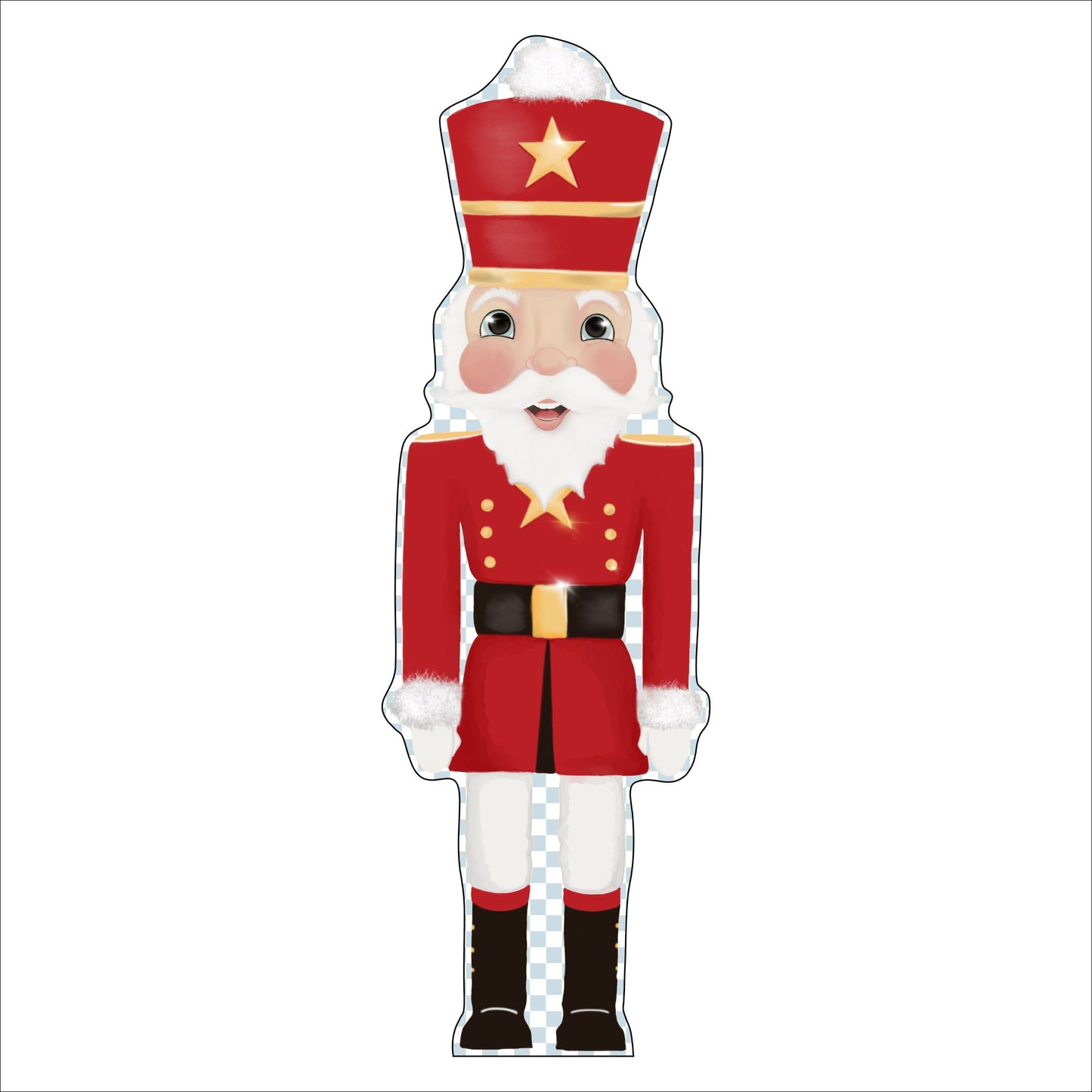 Red Nutcracker | 0.75in. Acrylic Cutout |