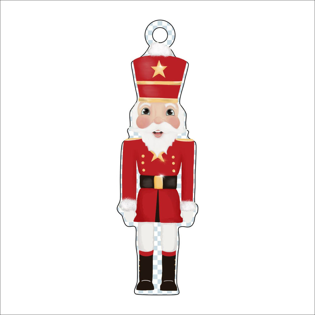 KRO-009 Red Nutcracker Ornament | 0.25in. Acrylic Ornament |