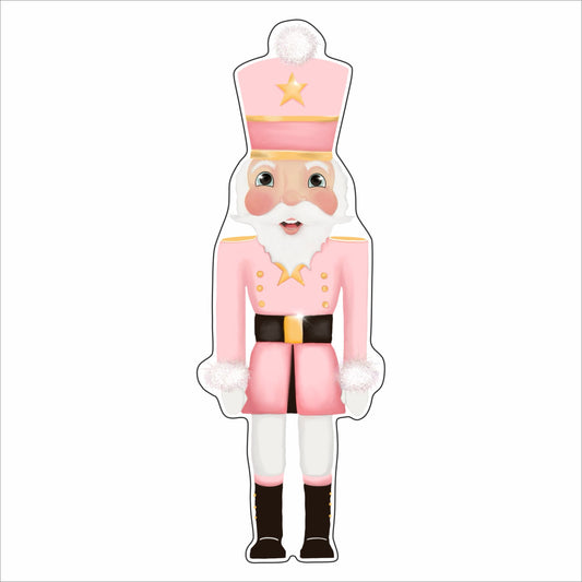 KRO-012  Pink Star Nutcracker  | 0.75in. Acrylic Contour | Mix and  Match (any 10+)