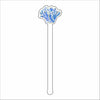 LAM-011 White Coral Drink Stirrer | 0.125Acrylic Stirrer | Case of 25