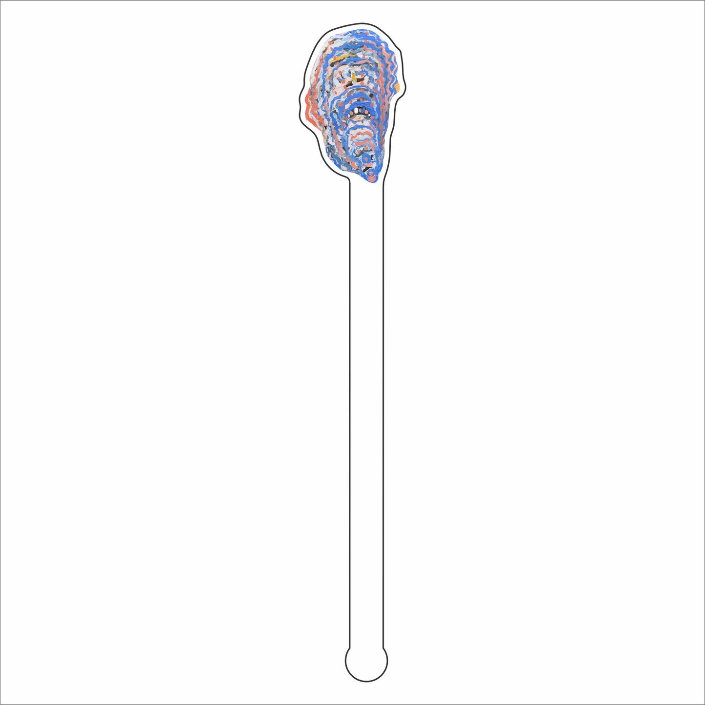 LAM-012 Oyster Drink Stirrer | 0.125Acrylic Stirrer | Case of 25