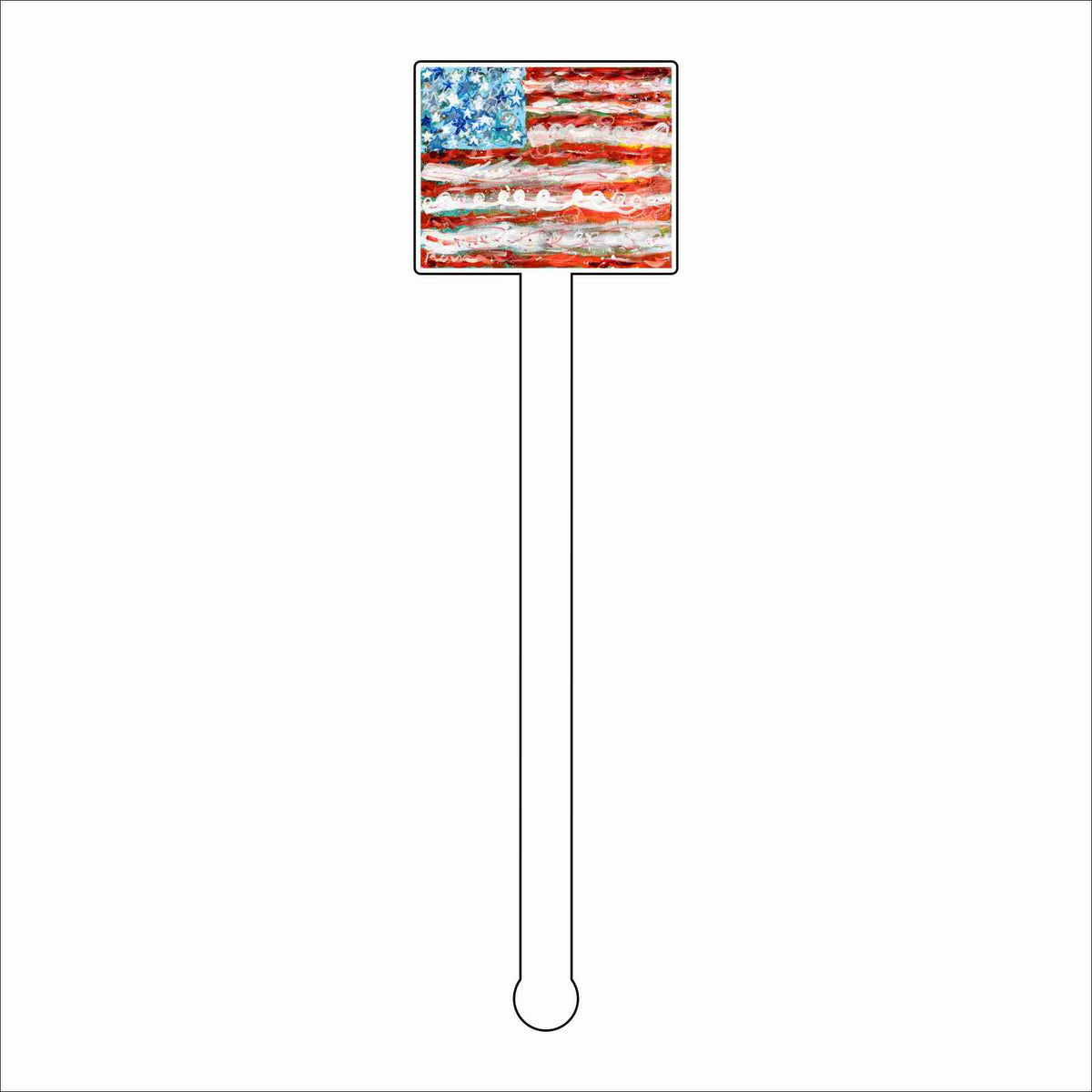 LAM-017 D-Day Drink Stirrer | 0.125Acrylic Stirrer | Case of 4