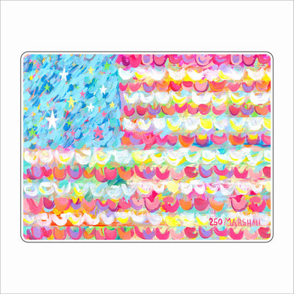 LAM-020 Party Like It's 1776 Block | 0.75Acrylic Contour