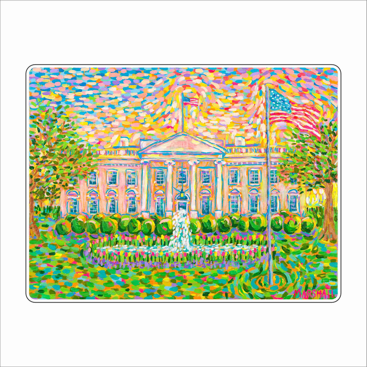 LAM-021 The People's House Block | 0.75Acrylic Contour