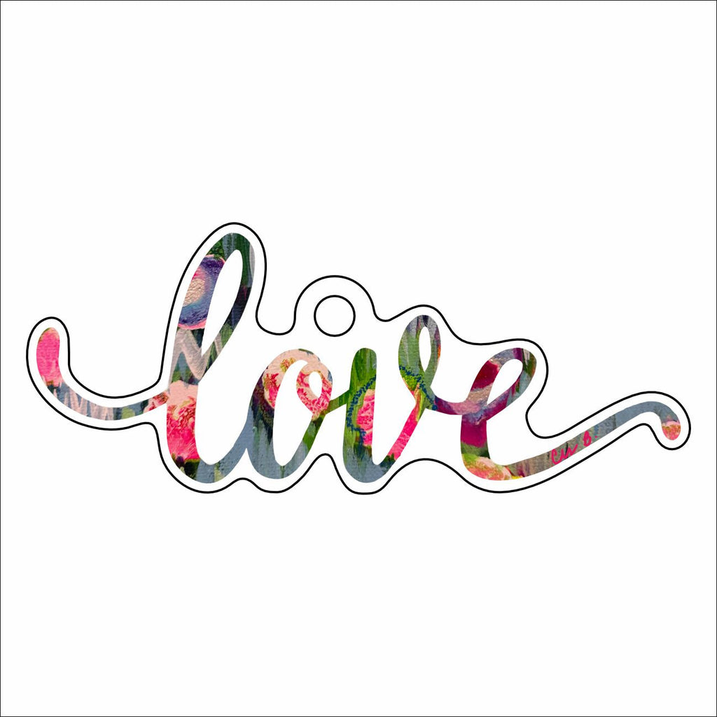 LBR-013  Colorful Love Ornament | 0.25Acrylic Ornament |