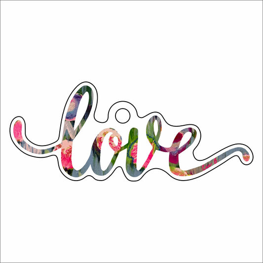 LBR-013  Colorful Love Ornament | 0.25Acrylic Ornament | Case of 25