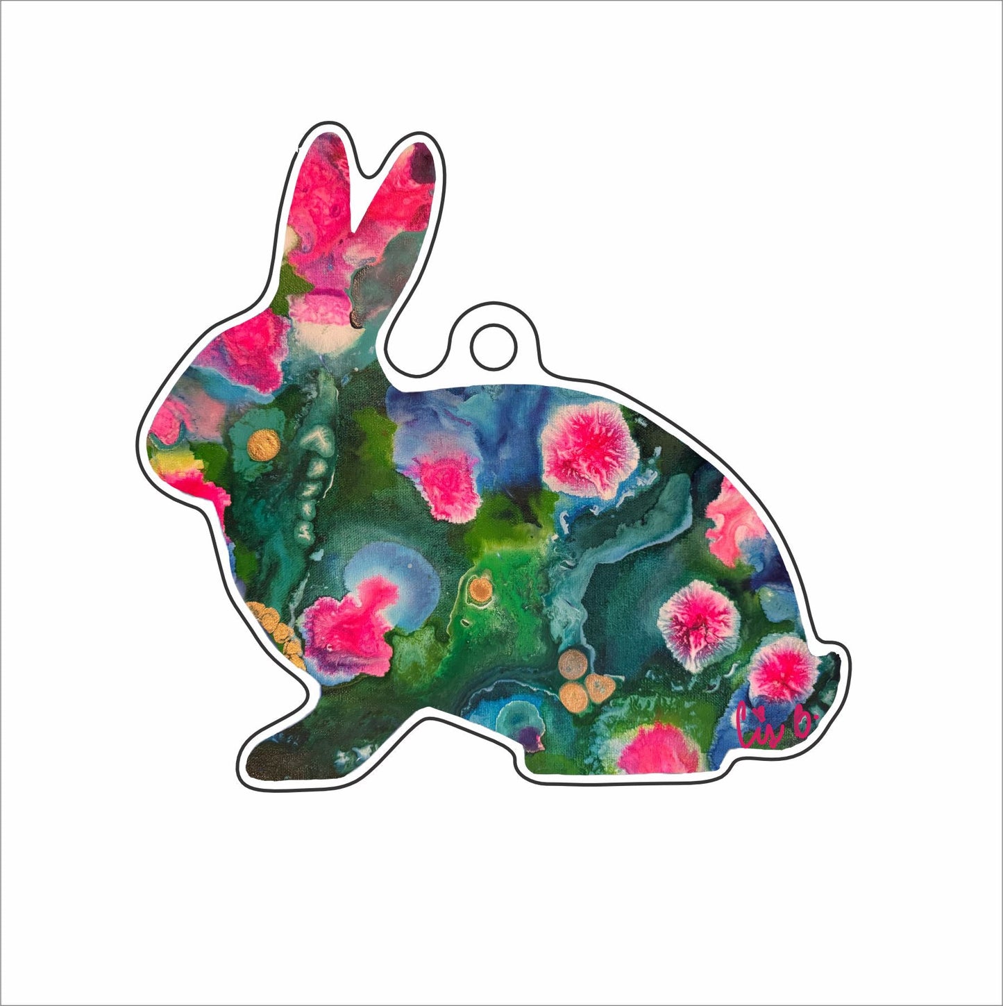 LBR-039 Radiance Bunny Ornament | 0.25Acrylic Ornament | Case of 25