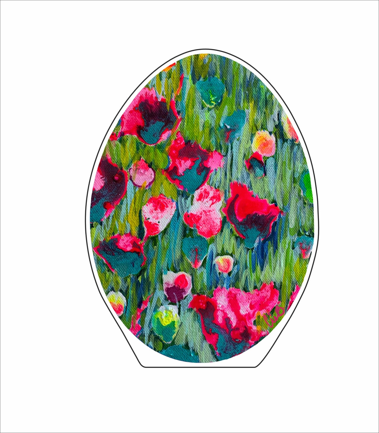 LBR-058 Passionfruit Egg | 0.75Acrylic Contour | Case of 25