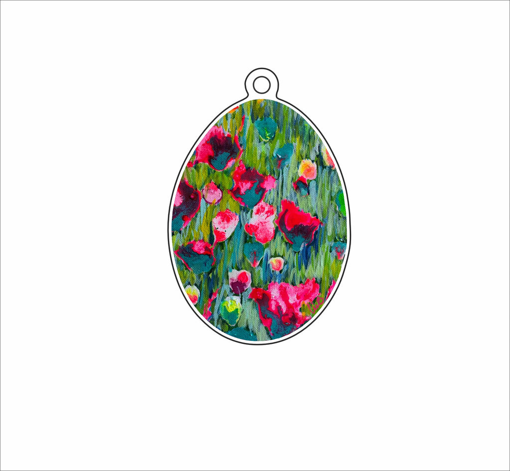 LBR-060  Passionfruit Egg Ornament | 0.25Acrylic Ornament | Case of 25