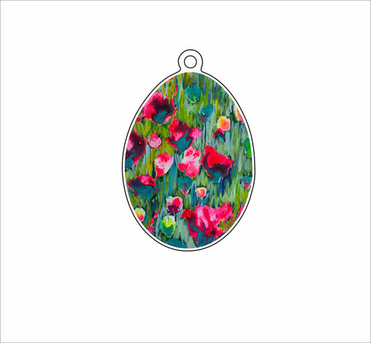 LBR-060  Passionfruit Egg Ornament | 0.25Acrylic Ornament |
