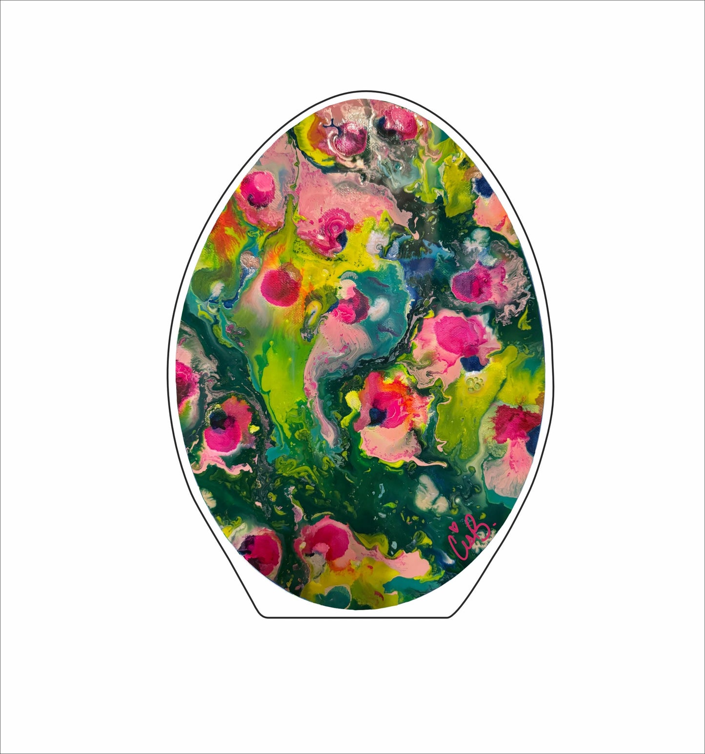 LBR-067 Dragonfruit Egg | 0.75Acrylic Contour |