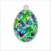 LBR-072  Blue Raspberry Egg Ornament | 0.25Acrylic Ornament |