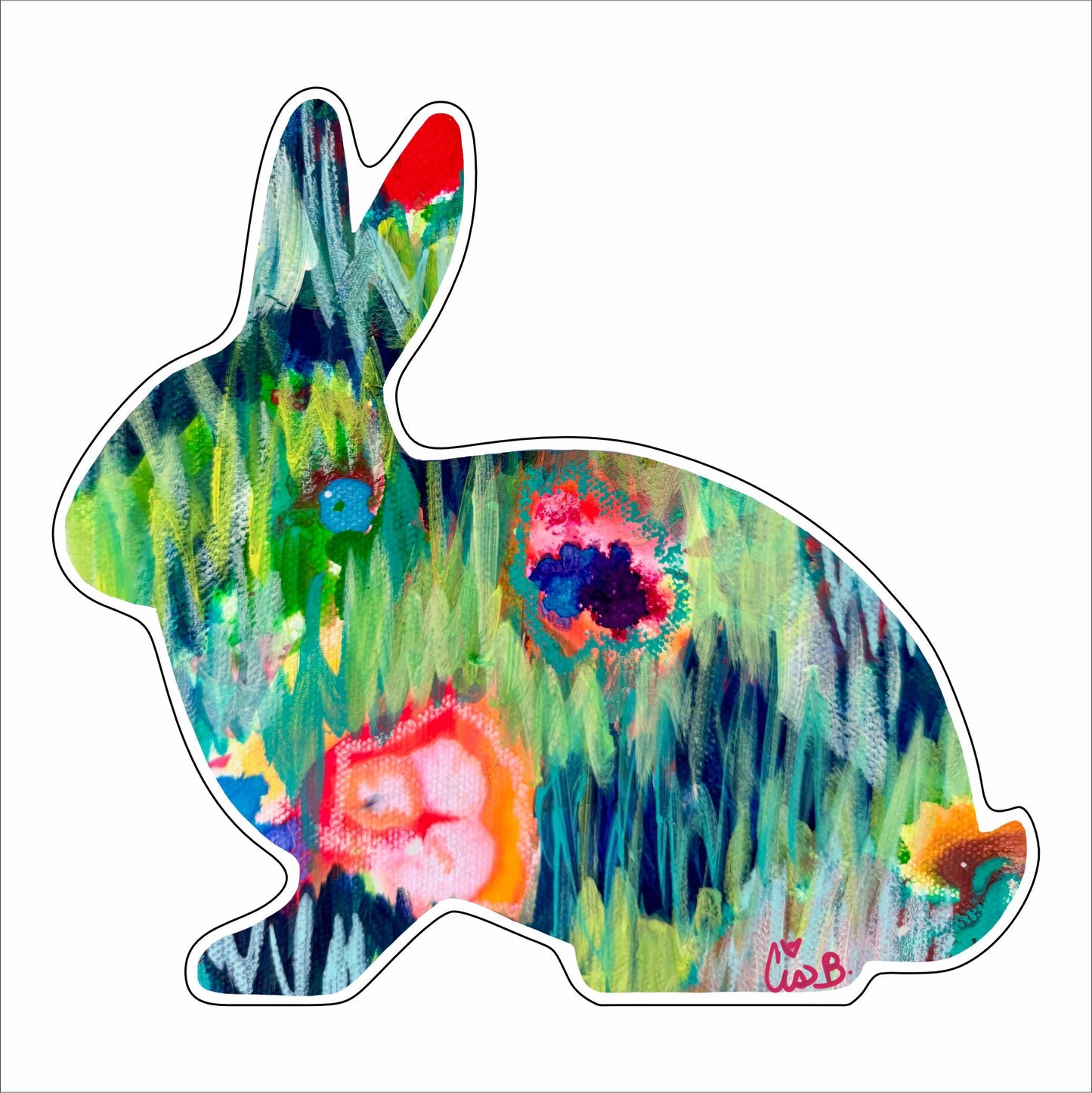 LBR-079  Red Hot Bunny | 0.75Acrylic Contour |