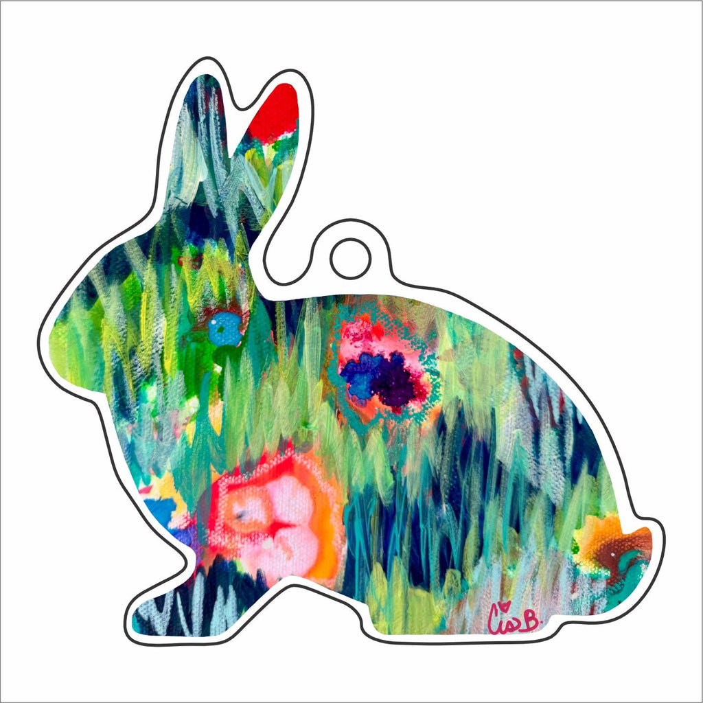 LBR-081 Red Hot Bunny Ornament | 0.25Acrylic Ornament | Case of 25