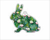LBR-084  Magnolia Bunny Ornament  | 0.25Acrylic Ornament | Case of 25