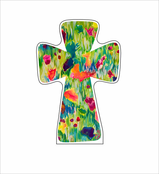 LBR-091  Tropicana Cross | 0.75Acrylic Contour |