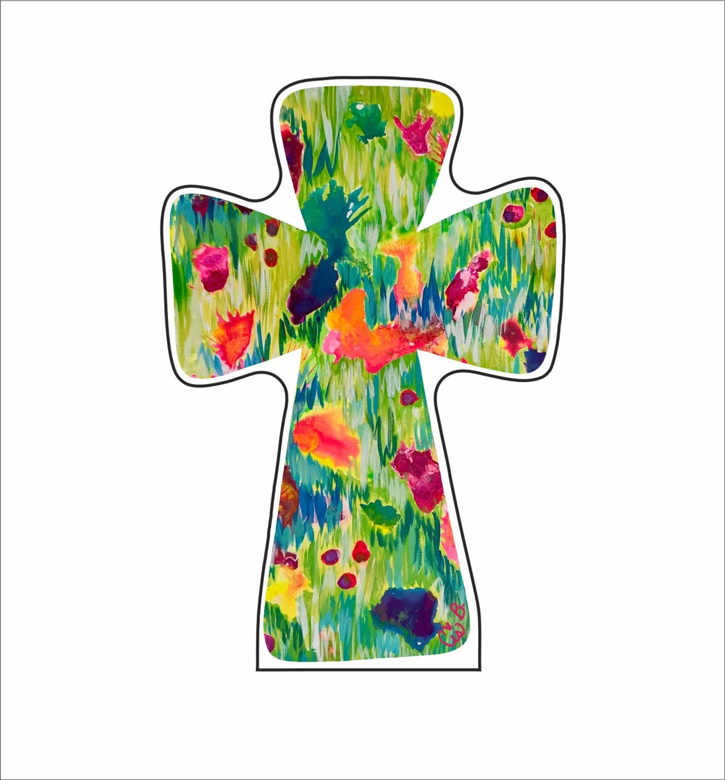 LBR-092 Tropicana Cross Mini | 0.50Acrylic Mini | Case of 25