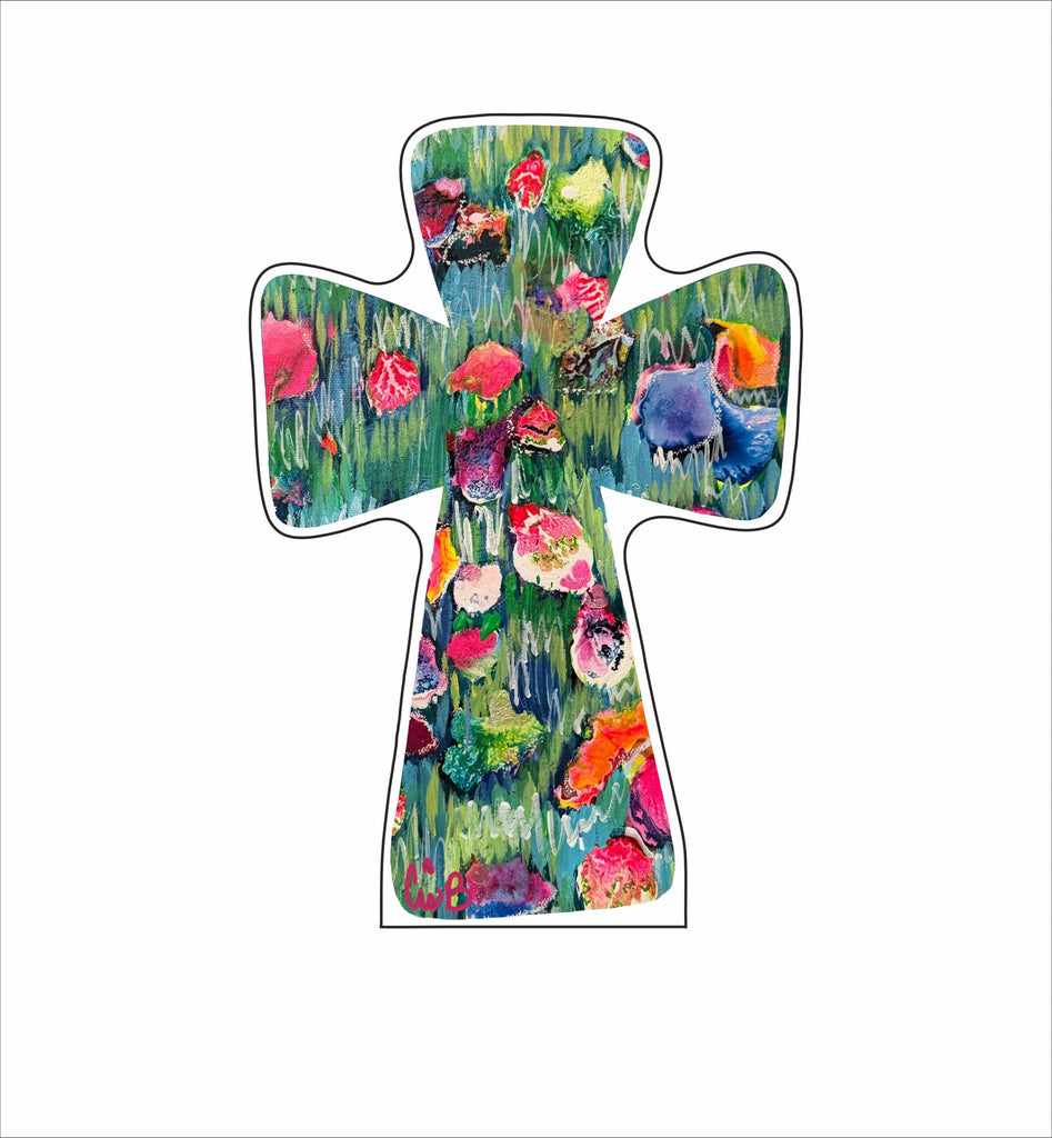 LBR-094 Starburst Cross | 0.75Acrylic Contour | Case of 25