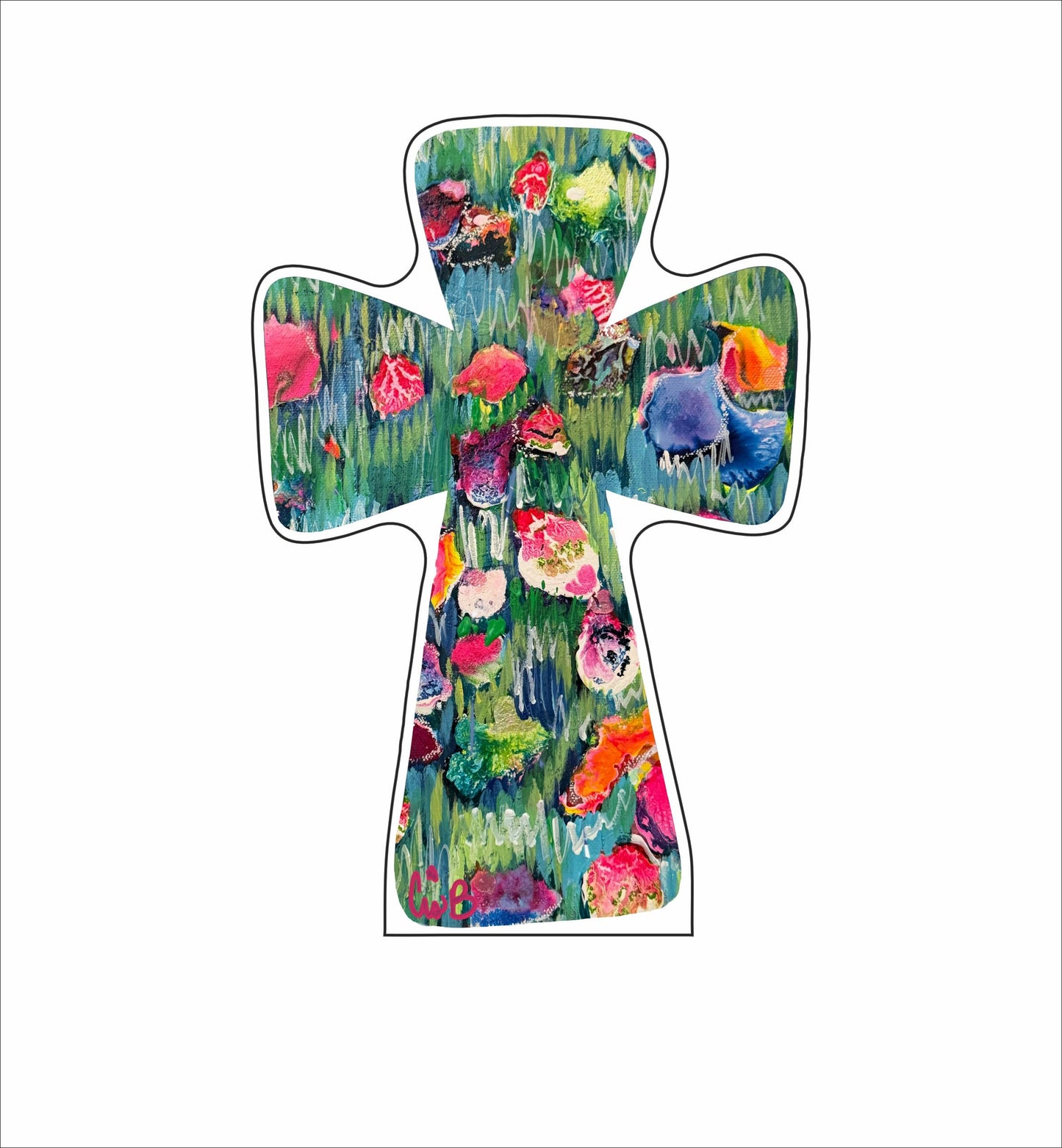 LBR-094 Starburst Cross | 0.75Acrylic Contour | Case of 25