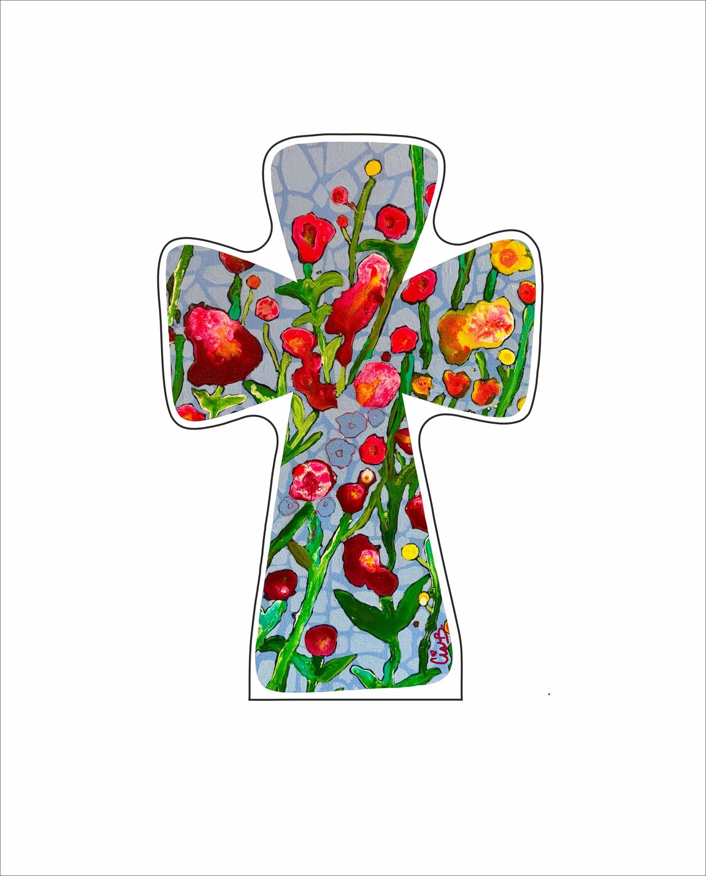 LBR-097 New Dawn Cross | 0.75Acrylic Contour | Case of 25