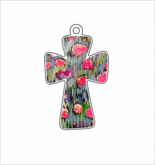 LBR-108 Darling Cross Ornament | 0.25Acrylic Ornament | Case of 25