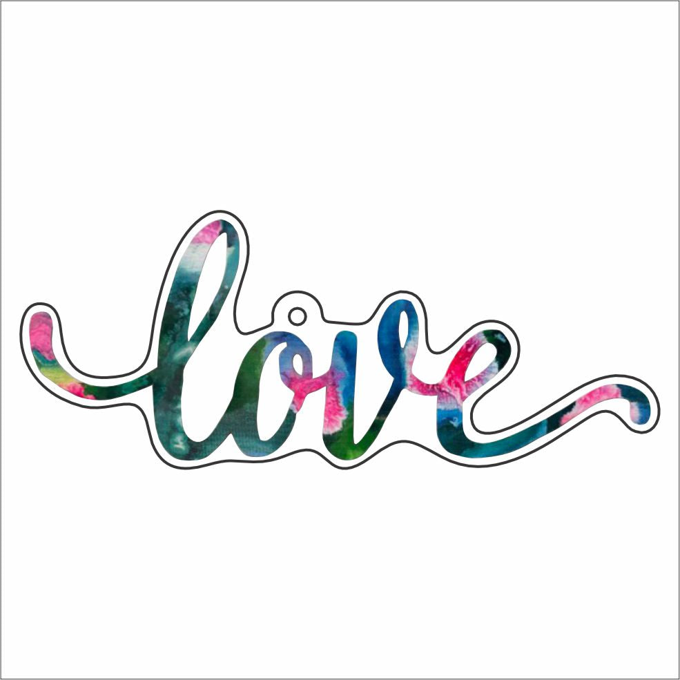 LBR-111-C10 Love Keychain | 0.125Acrylic Keychain | Case of 10