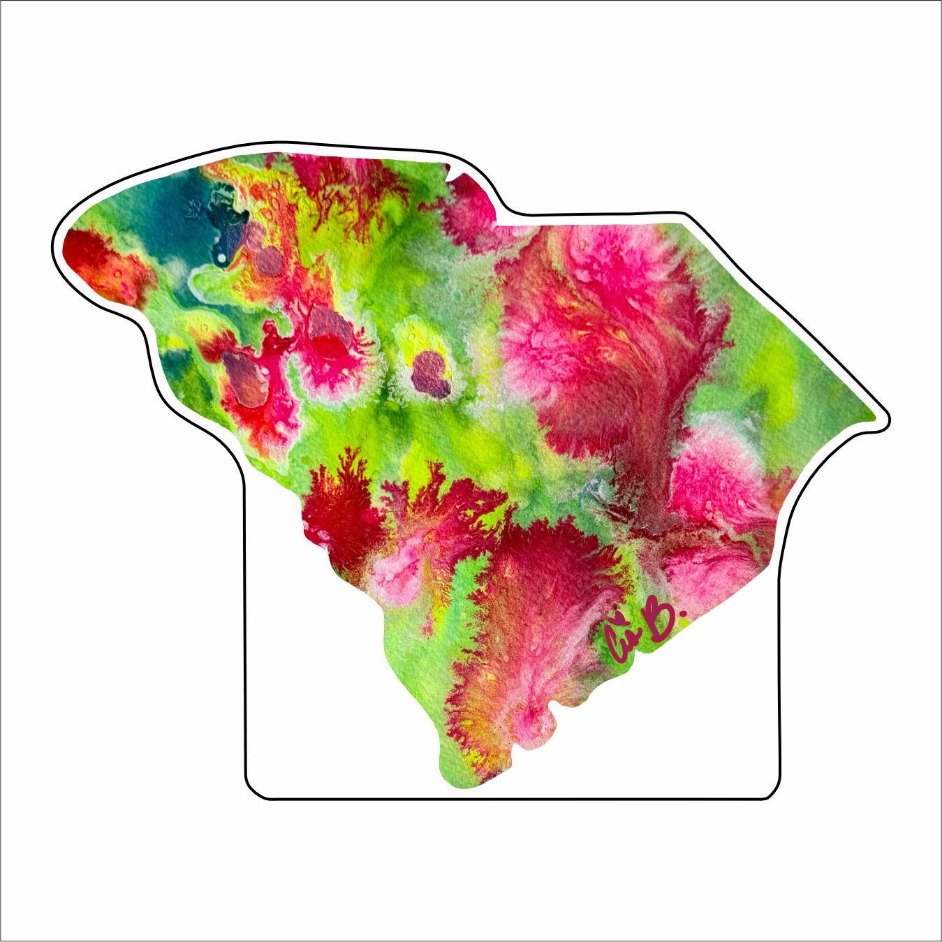 LBR-113 SC State Pretty in Pink Mini | 0.50Acrylic Mini | Case of 25