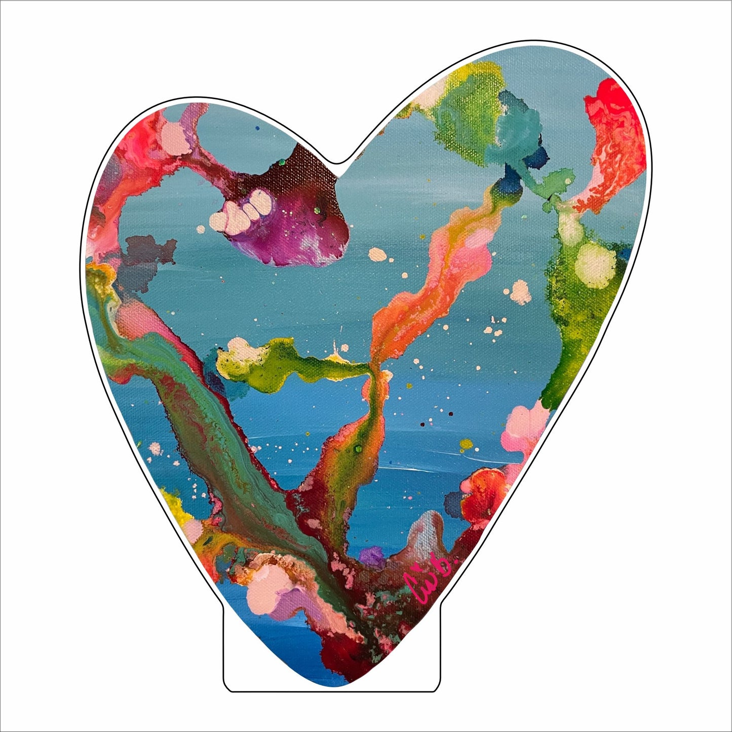 LBR-115 Reed Heart | 0.75Acrylic Contour | Case of 25