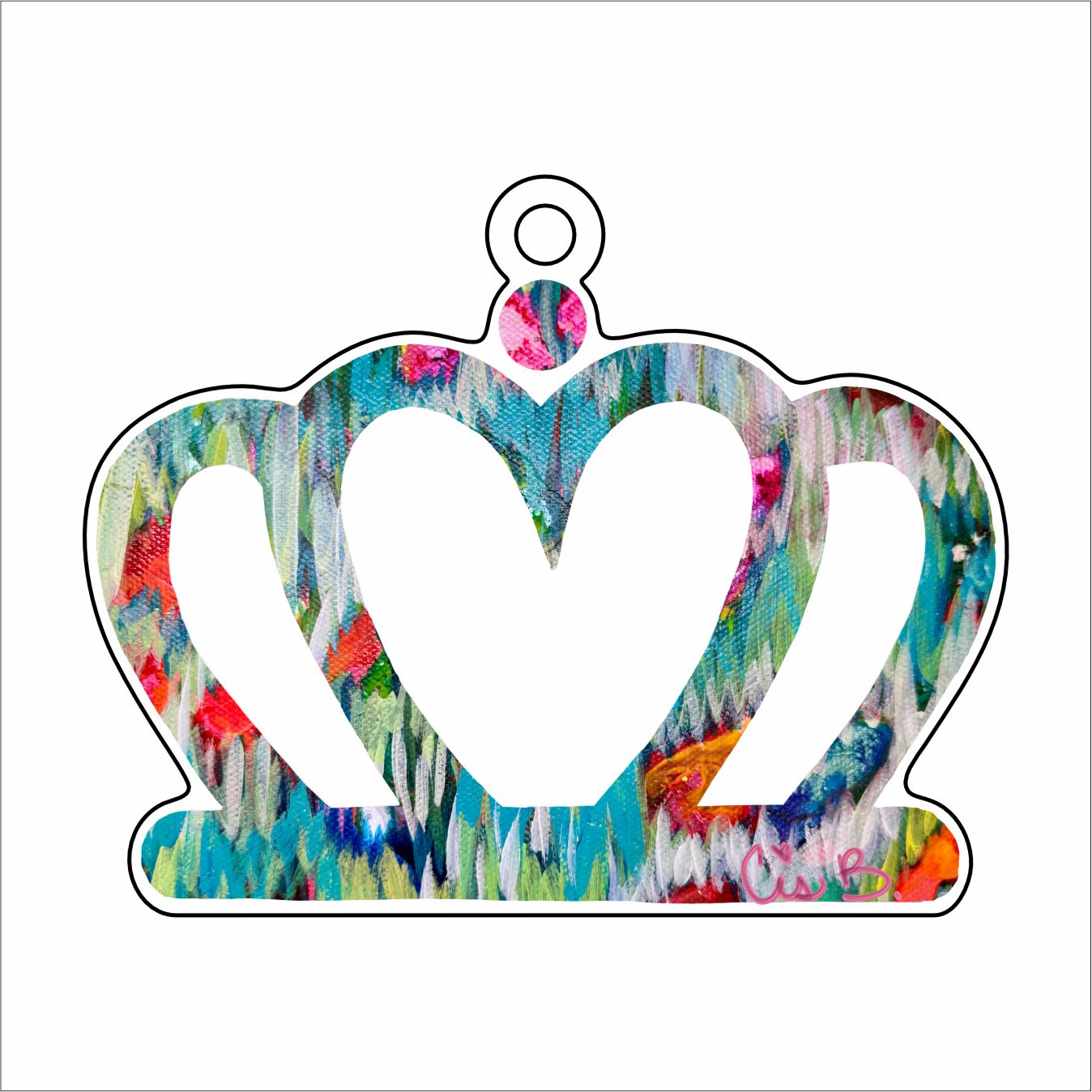 LBR-126 CLT Crown Granville Ornament | 0.25Acrylic Ornament |